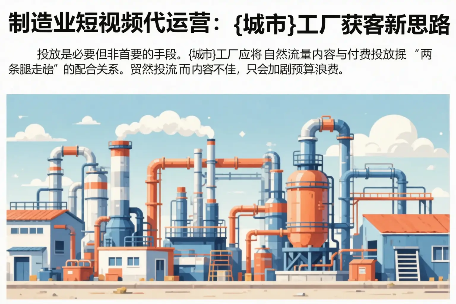 制造业短视频代运营：巍山工厂获客新思路