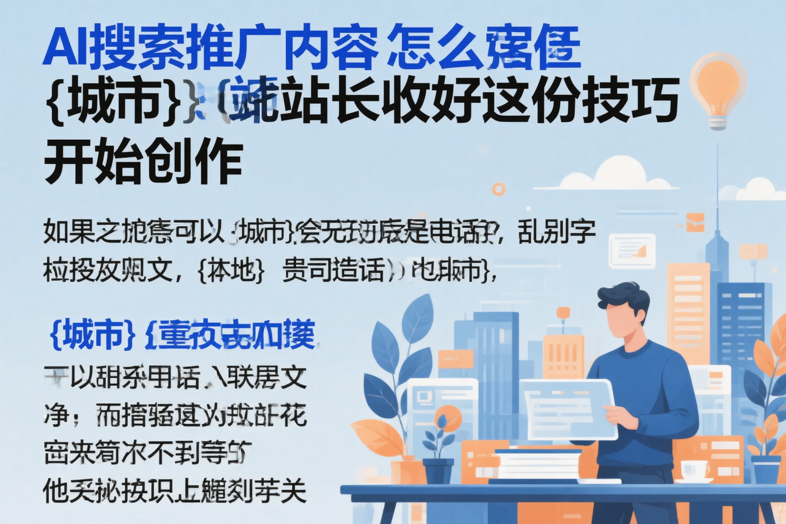 AI搜索推广内容怎么写?巍山站长收好这份技巧